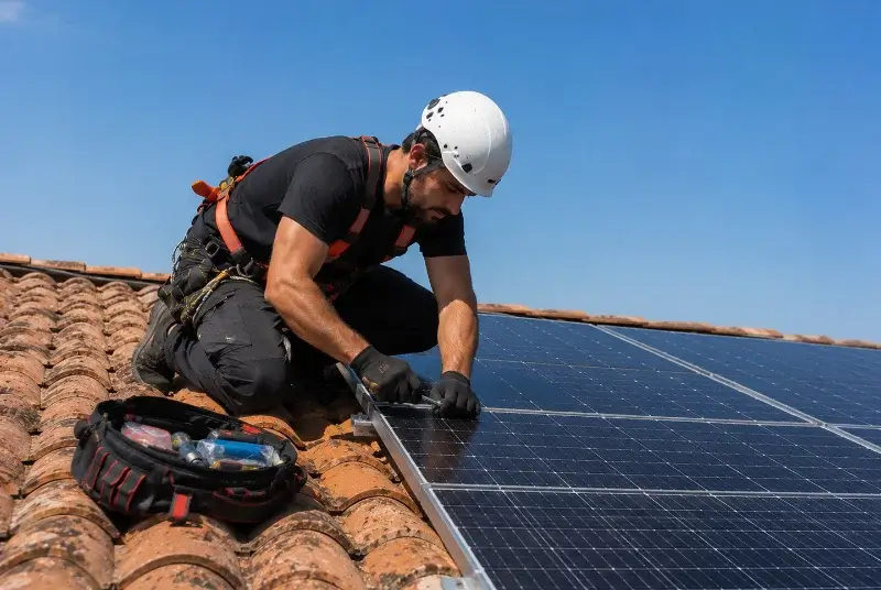 Maintenance et monitoring de panneaux solaires à Vaudelnay