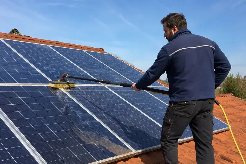 Nettoyage et entretien de panneaux solaires à Vaudelnay